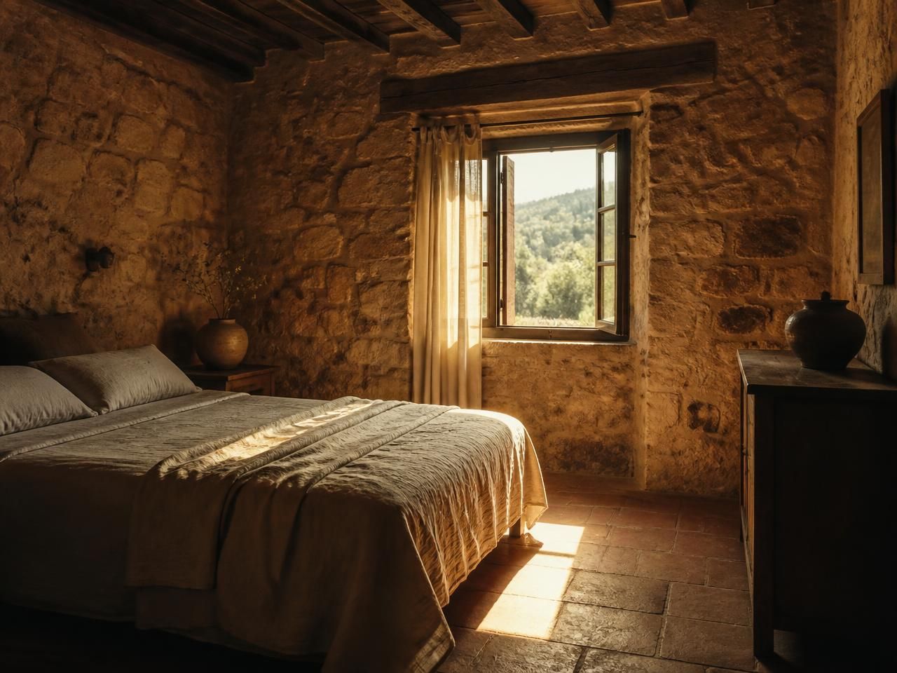 Ambiente in stile rurale della Tuscia, evocativo di San Rocco B&B