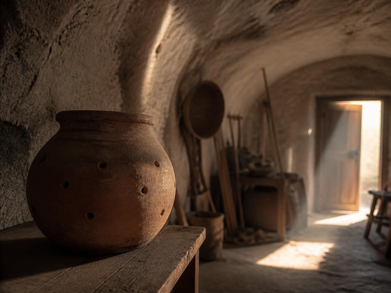Il glirarium — dettaglio del borgo di Celleno